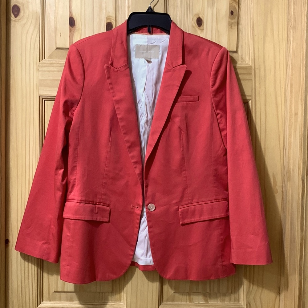 Coral colored blazer